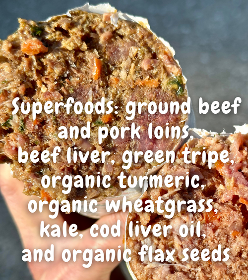 Big Boneless (Beef & Pork) Raw Dog Food