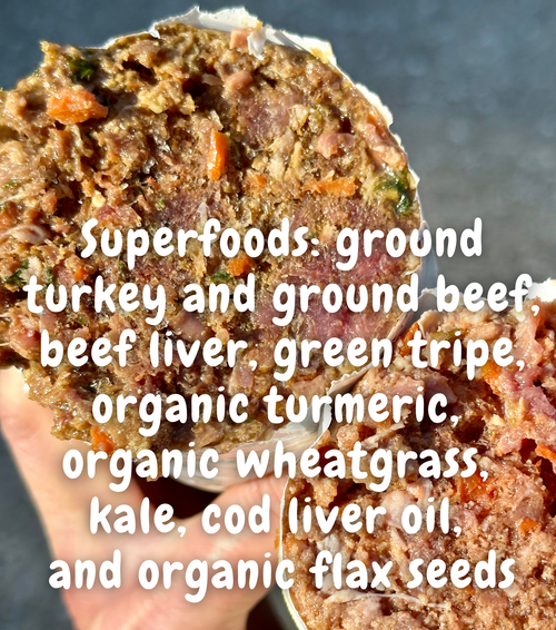 Turkey & Beef Raw Dog Food