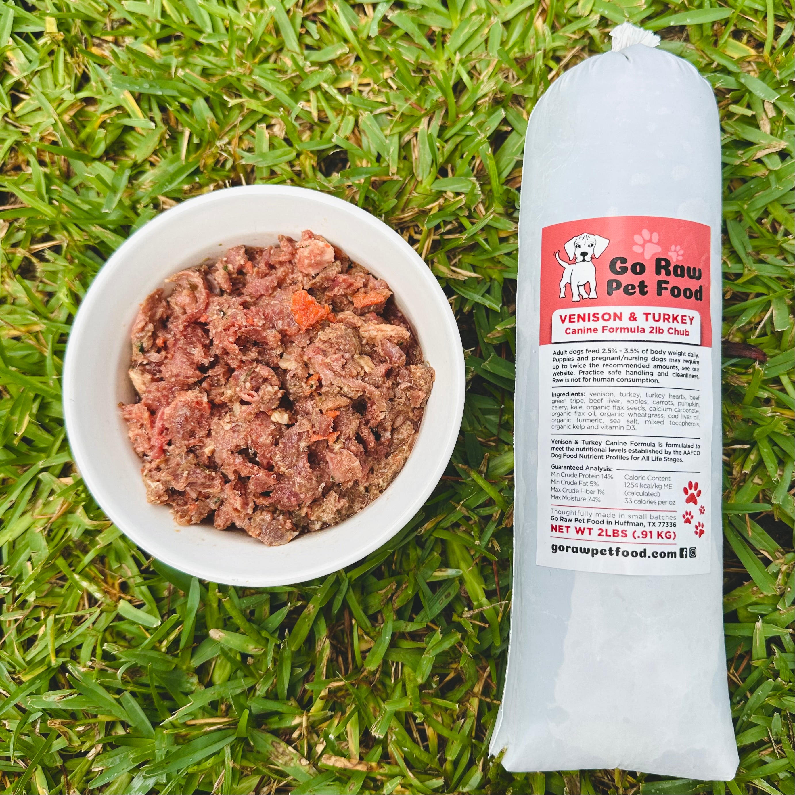 Go Raw: Venison Turkey Raw Dog Food for Dogs